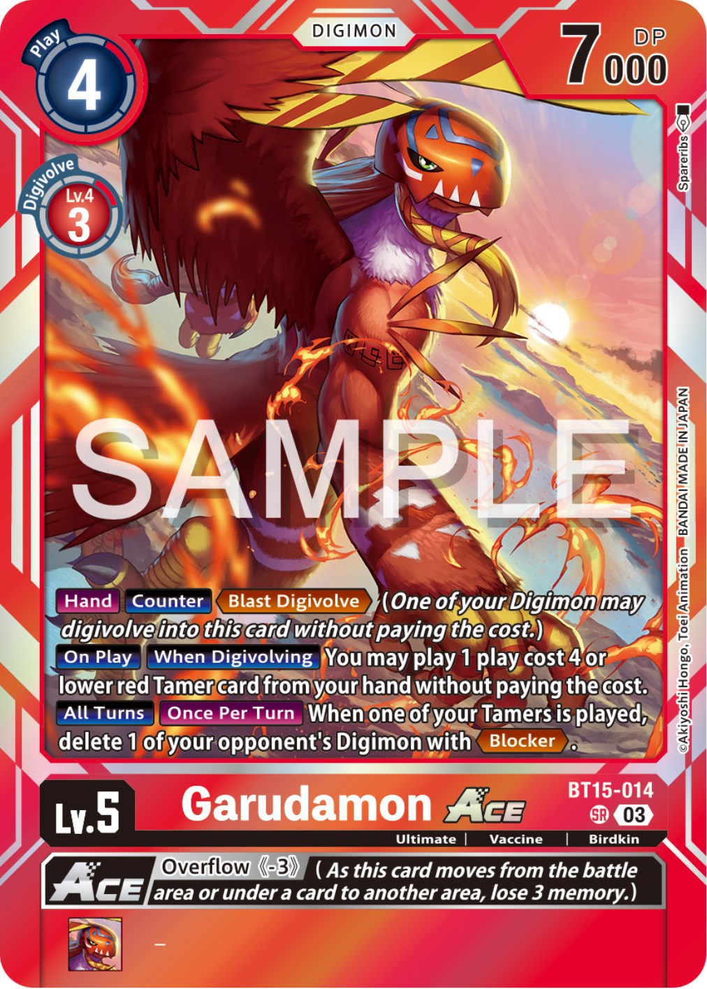 Image of Garudamon Ace [BT15-014] [Exceed Apocalypse]