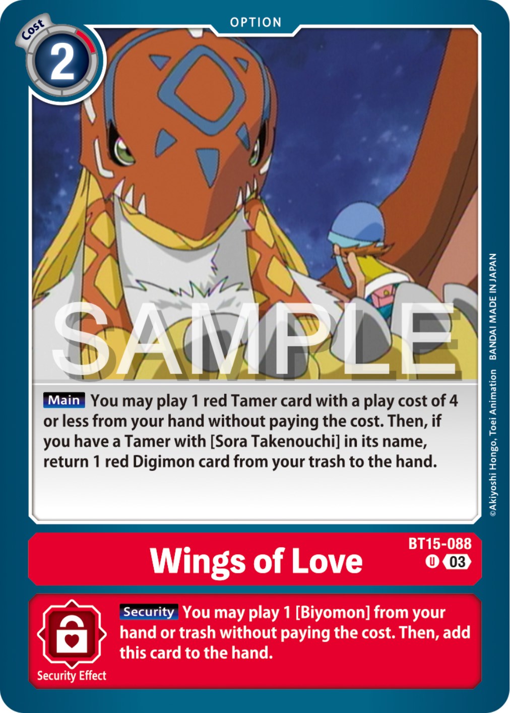 Image of Wings of love [BT15-088] [Exceed Apocalypse]