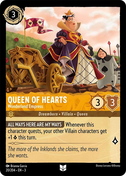 Image of Queen of Hearts - Wonderland Empress (20/204) [Into the Inklands]