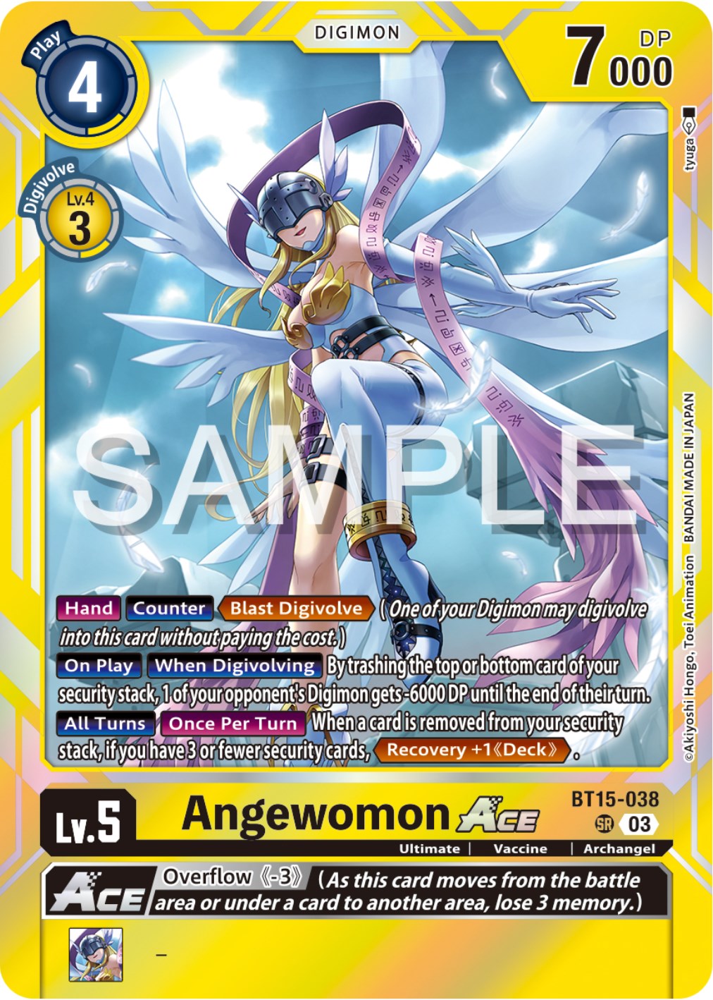 Image of Angewomon Ace [BT15-038] [Exceed Apocalypse]