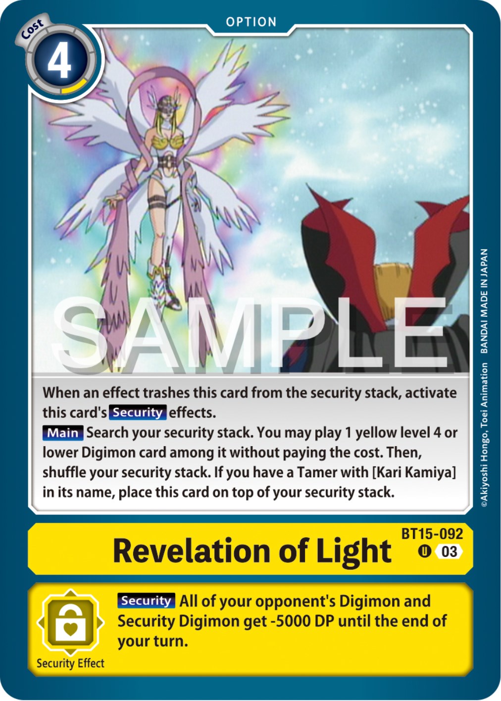 Image of Revelation of Light [BT15-092] [Exceed Apocalypse]