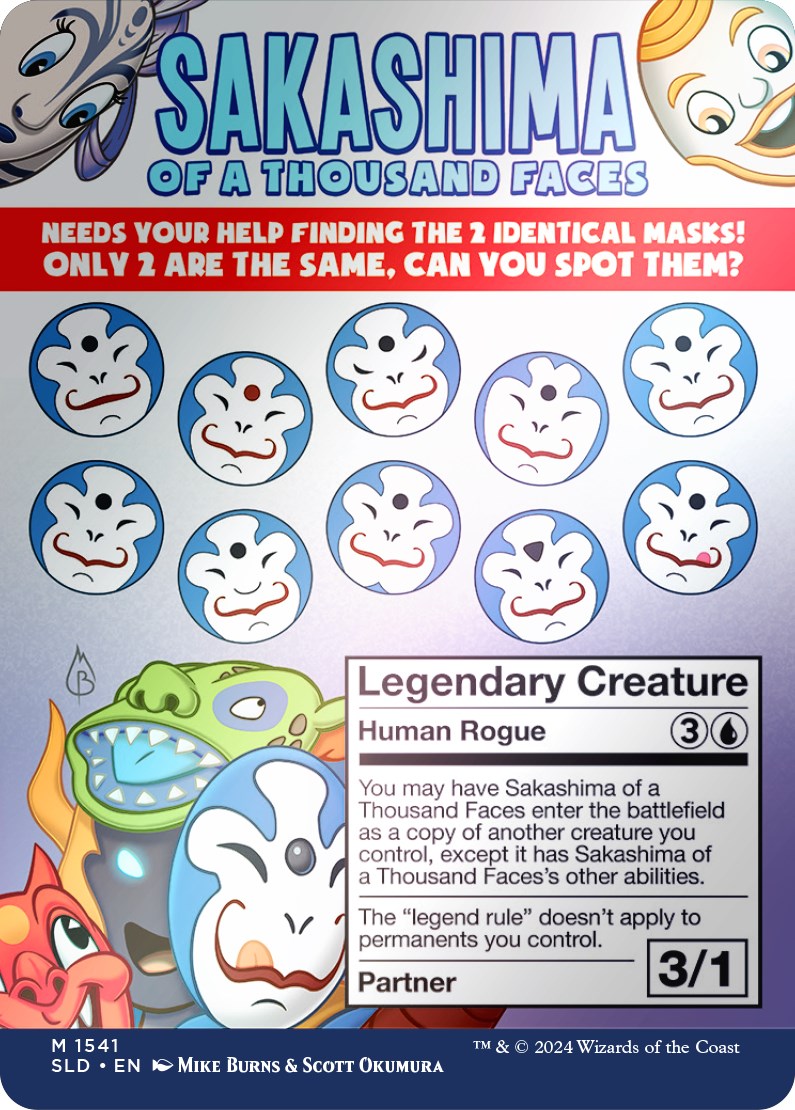 Image of Sakashima of a Thousand Faces (Rainbow Foil) [Secret Lair Drop Series]