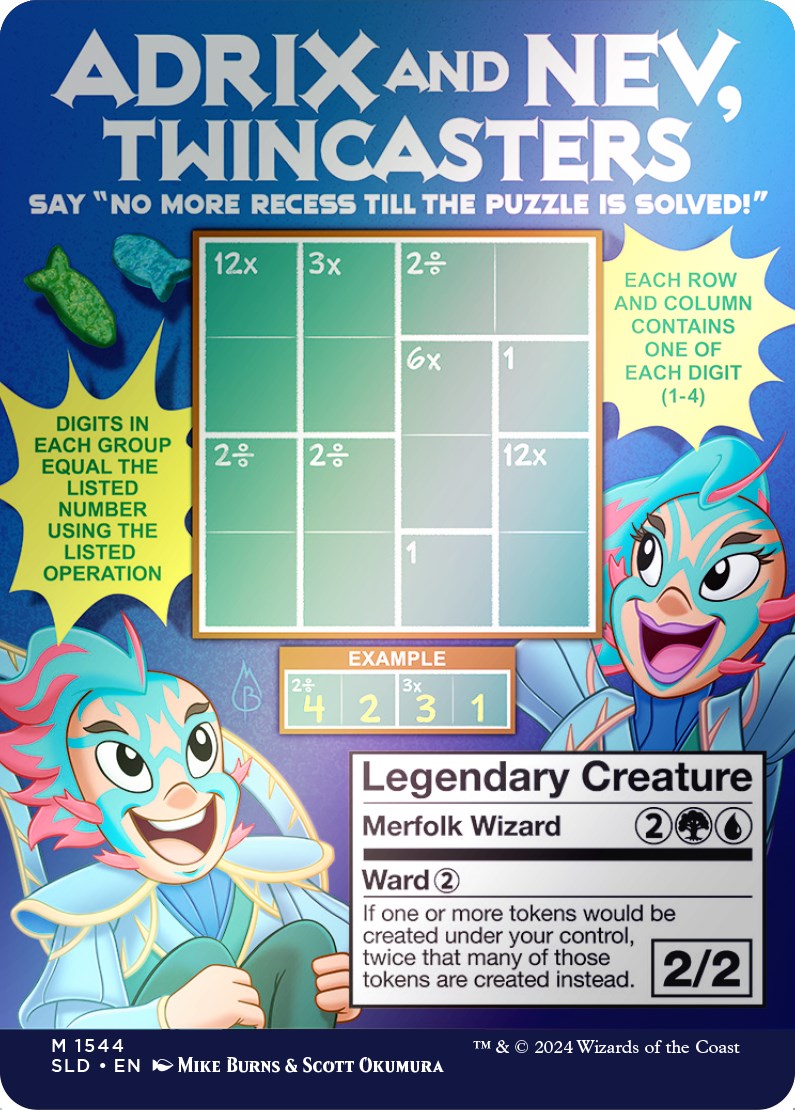 Image of Adrix and Nev, Twincasters (Rainbow Foil) [Secret Lair Drop Series]