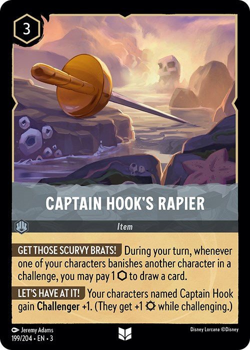 Image of Captain Hook's Rapier (199/204) [Into the Inklands]