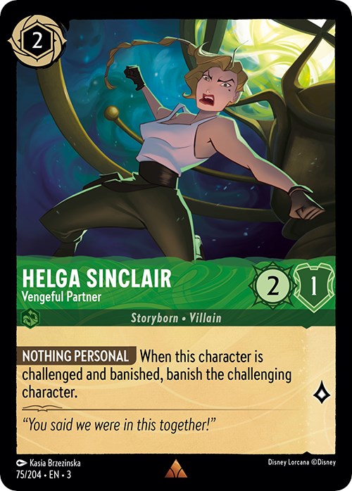 Image of Helga Sinclair - Vengeful Partner (75/204) [Into the Inklands]