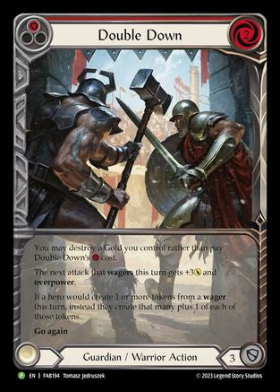 Image of Double Down [FAB194] (Promo)  Rainbow Foil