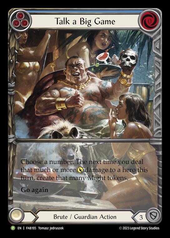 Image of Talk a Big Game [FAB195] (Promo)  Rainbow Foil