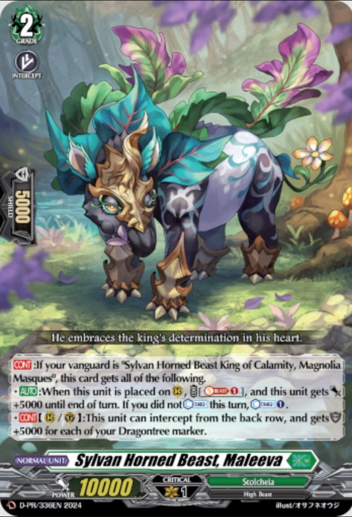 Image of Sylvan Horned Beast, Maleeva (D-PR/336EN) [D Promo Cards]