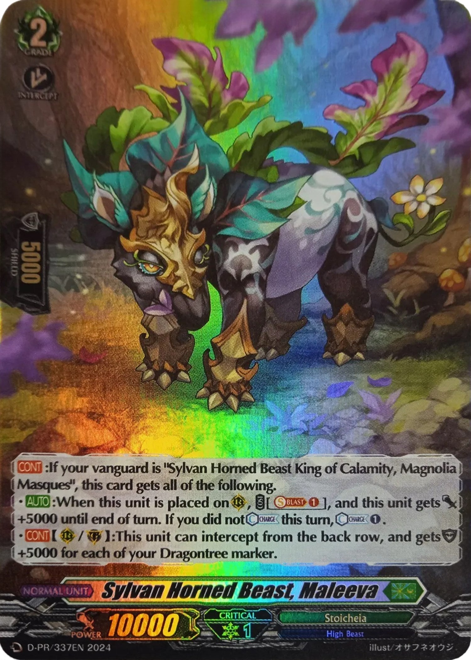 Image of Sylvan Horned Beast, Maleeva (Foil) (D-PR/337EN) [D Promo Cards]