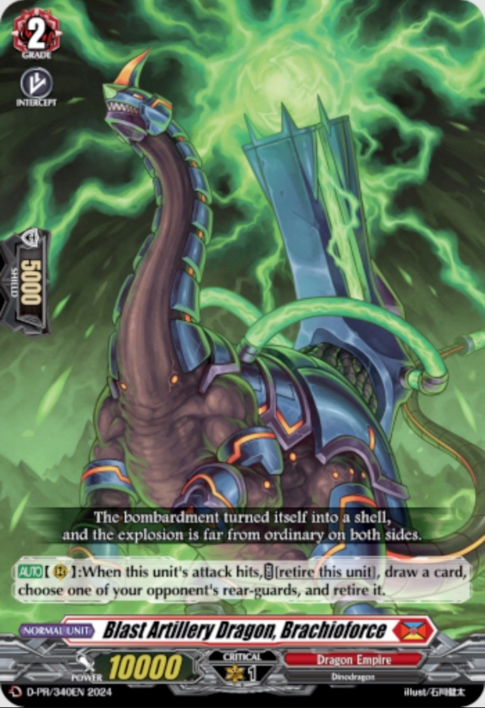 Image of Blast Artillery Dragon, Brachioforce (D-PR/340EN) [D Promo Cards]