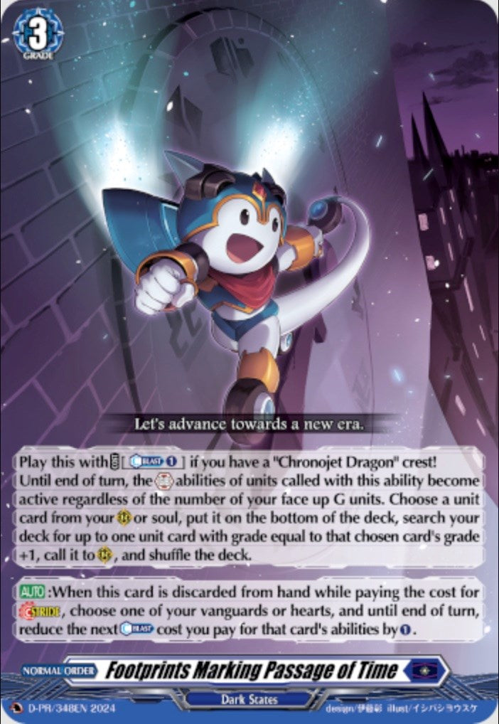 Image of Footprints Marking Passage of Time (D-PR/348EN) [D Promo Cards]