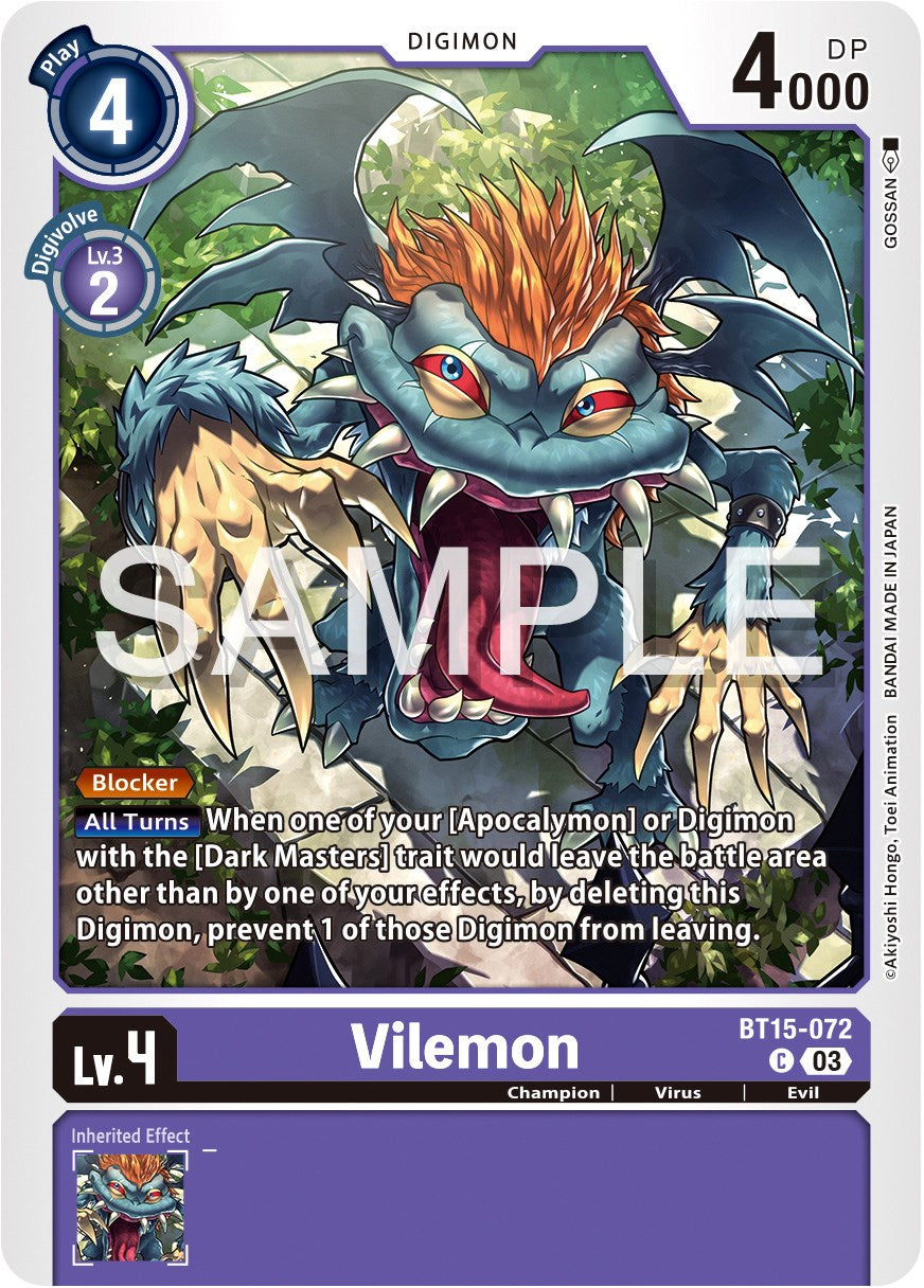 Image of Vilemon [BT15-072] [Exceed Apocalypse]