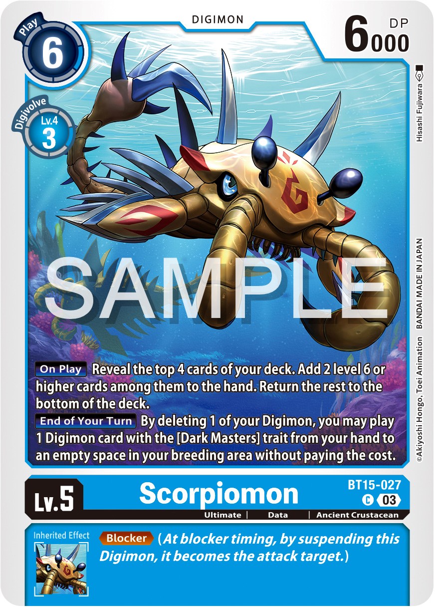 Image of Scorpiomon [BT15-027] [Exceed Apocalypse]