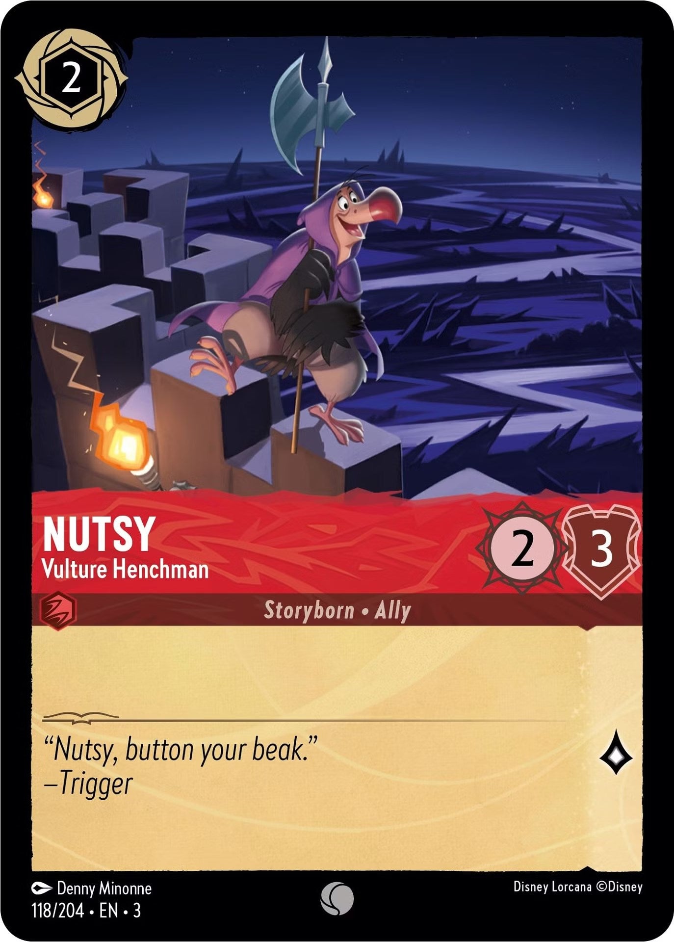 Image of Nutsy - Vulture Henchman (118/204) [Into the Inklands]