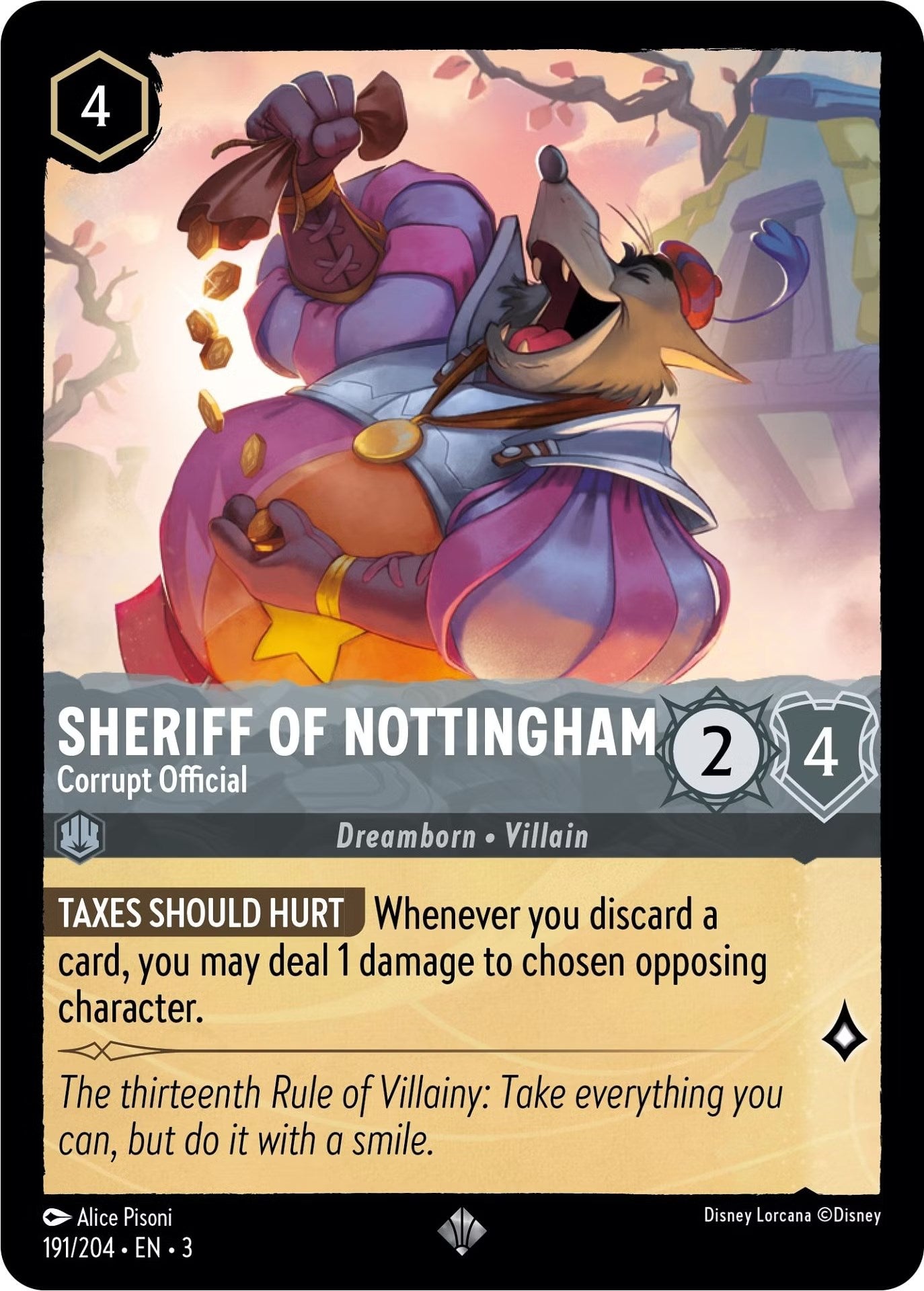 Image of Sheriff of Nottingham - Corrupt Official (191/204) [Into the Inklands]
