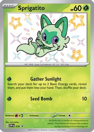 Image of Sprigatito (076) [Scarlet & Violet: Black Star Promos]
