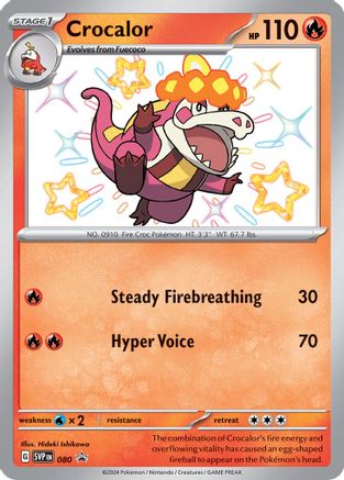 Image of Crocalor (080) [Scarlet & Violet: Black Star Promos]