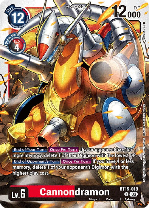 Image of Cannondramon [BT15-018] [Exceed Apocalypse]