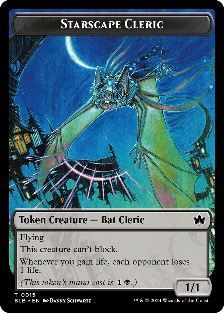 Image of Starscape Cleric Token [Bloomburrow Tokens]