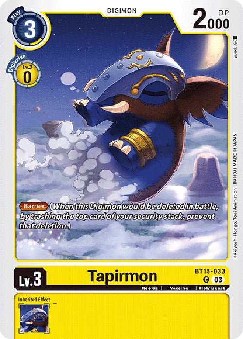 Image of Tapirmon [BT15-033] [Exceed Apocalypse]