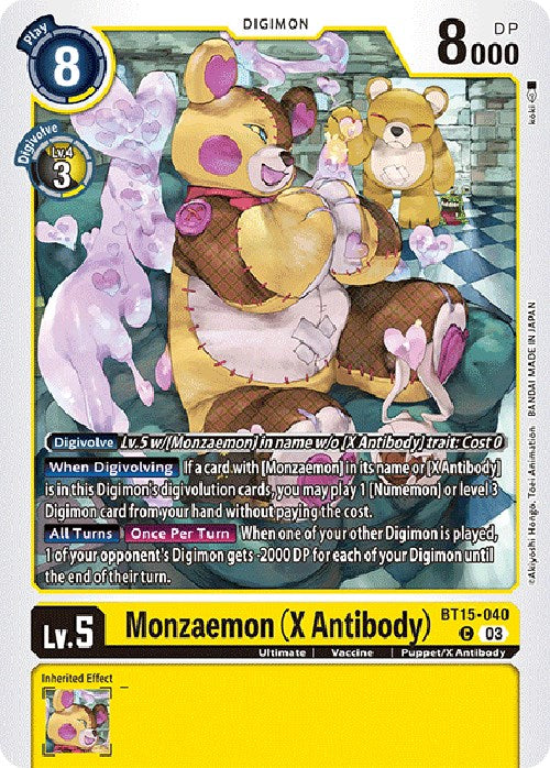 Image of Monzaemon (X Antibody) [BT15-040] [Exceed Apocalypse]