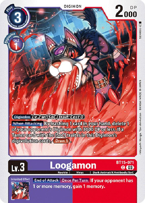 Image of Loogamon [BT15-071] [Exceed Apocalypse]