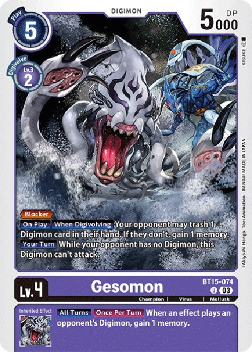 Image of Gesomon [BT15-074] [Exceed Apocalypse]
