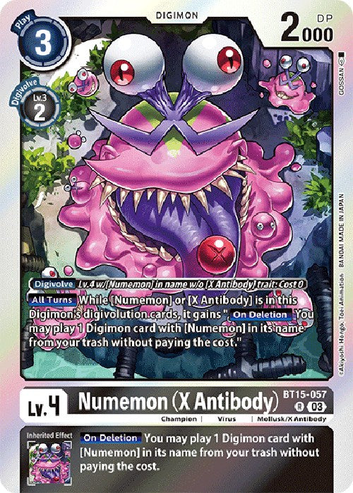 Image of Numemon (X Antibody) [BT15-057] [Exceed Apocalypse]