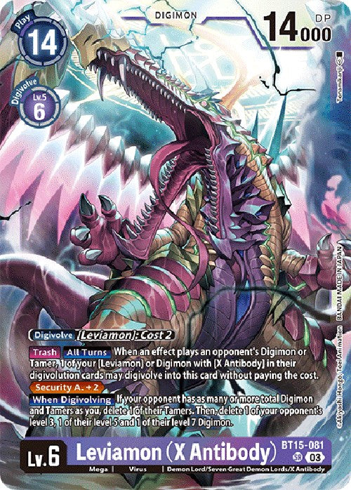 Image of Leviamon (X Antibody) [BT15-081] [Exceed Apocalypse]