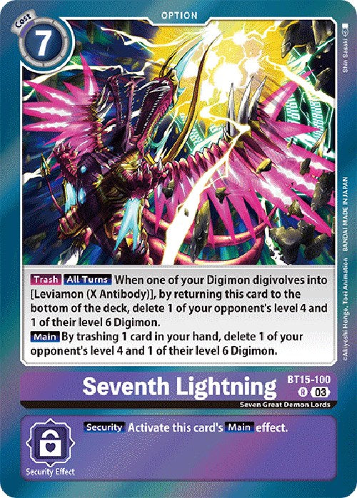 Image of Seventh Lightning [BT15-100] [Exceed Apocalypse]
