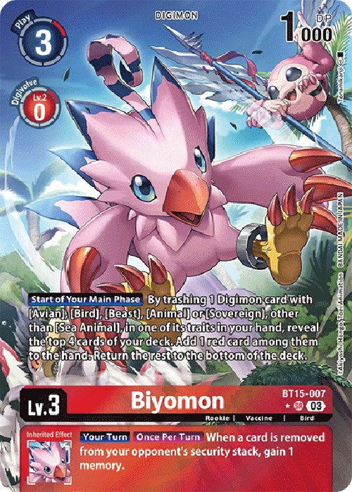 Image of Biyomon [BT15-007] (Alternate Art) [Exceed Apocalypse]