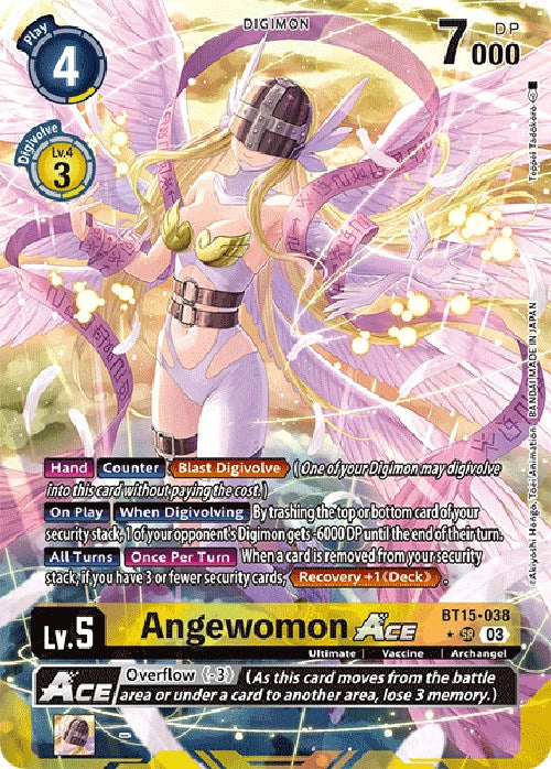 Image of Angewomon Ace [BT15-038] (Alternate Art) [Exceed Apocalypse]