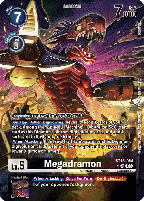 Image of Megadramon [BT15-064] (Alternate Art) [Exceed Apocalypse]