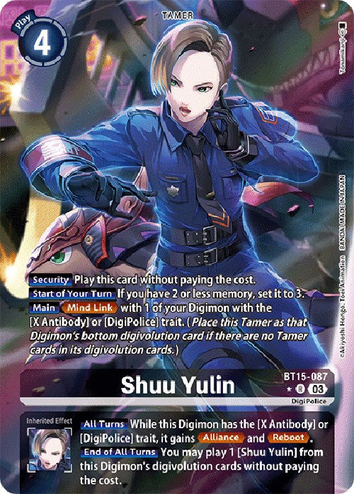 Image of Shuu Yulin [BT15-087] (Alternate Art) [Exceed Apocalypse]