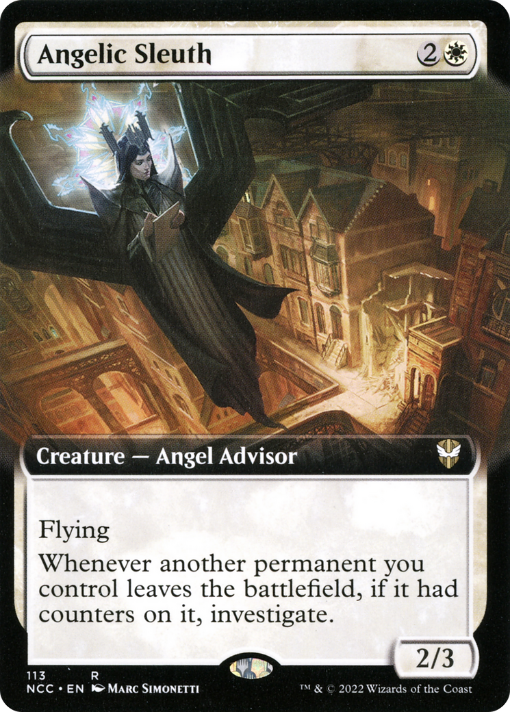 Image of Angelic Sleuth (Extended Art) [Streets of New Capenna Commander]