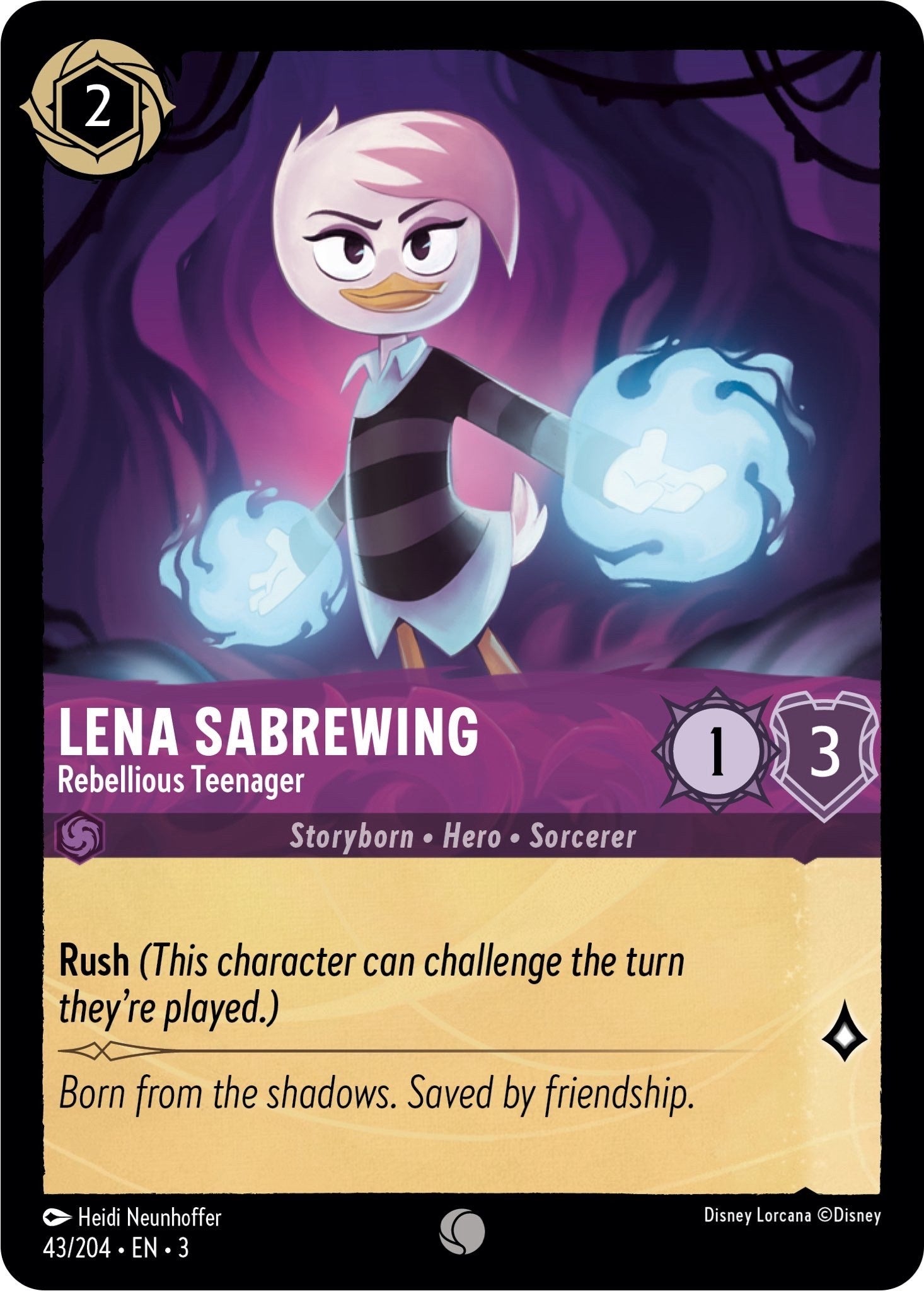 Image of Lena Sabrewing - Rebellious Teenager (43/204) [Into the Inklands]