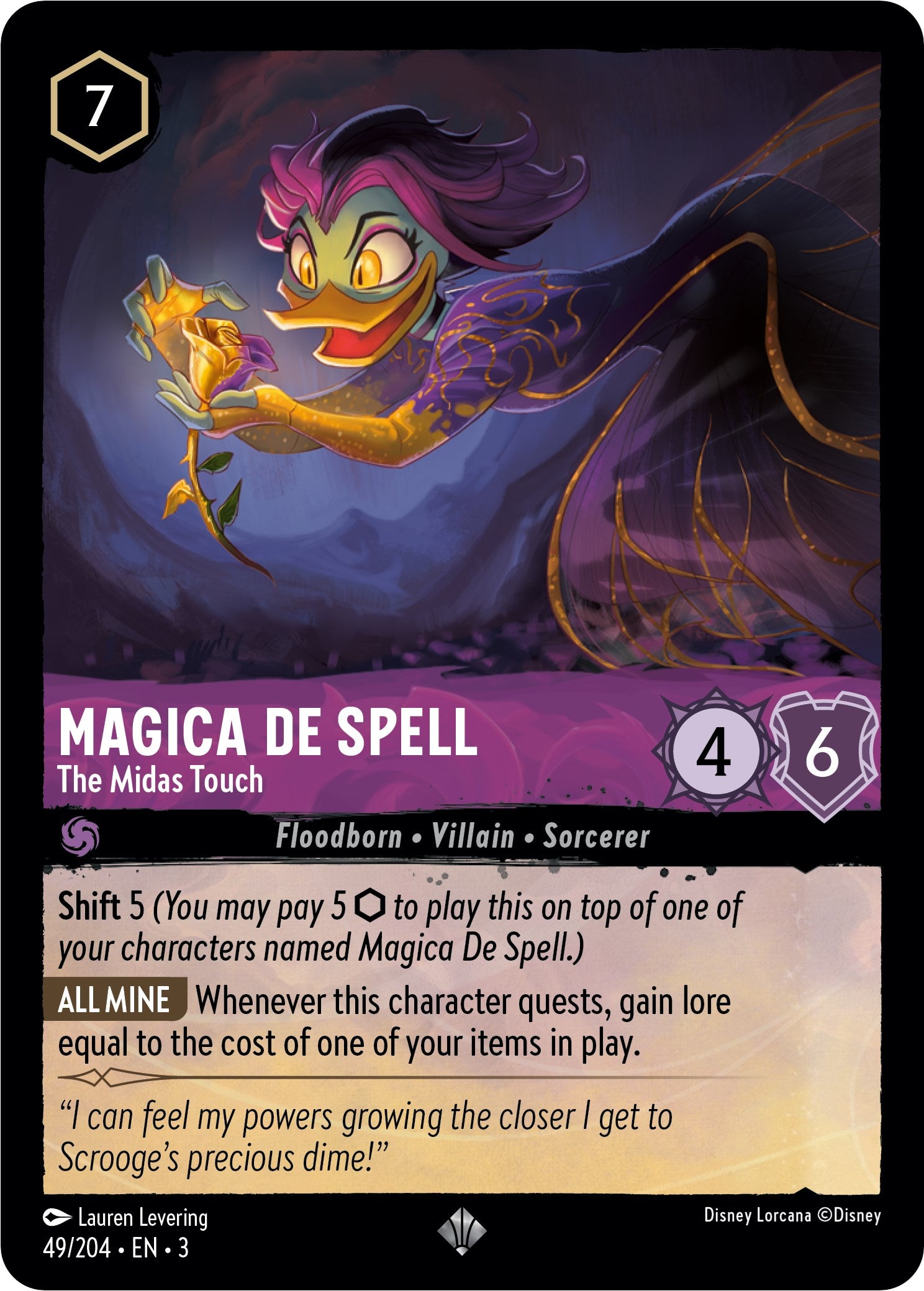 Image of Magica De Spell - The Midas Touch (49/204) [Into the Inklands]
