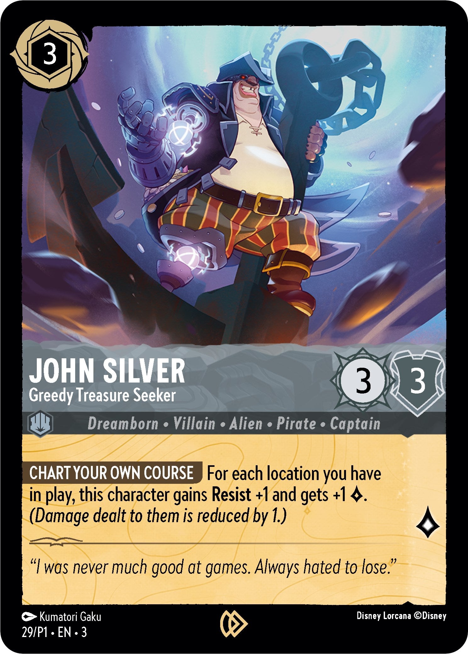 Image of John Silver - Greedy Treasure Seeker (29) [Promo Cards]
