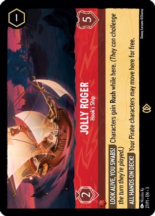 Image of Jolly Roger - Hook's Ship (27) - Disney Lorcana Promo Cards Cold Foil