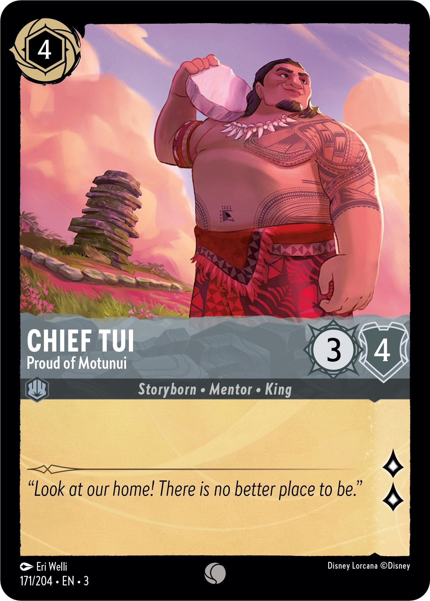 Image of Chief Tui - Proud of Motunui (171/204) [Into the Inklands]