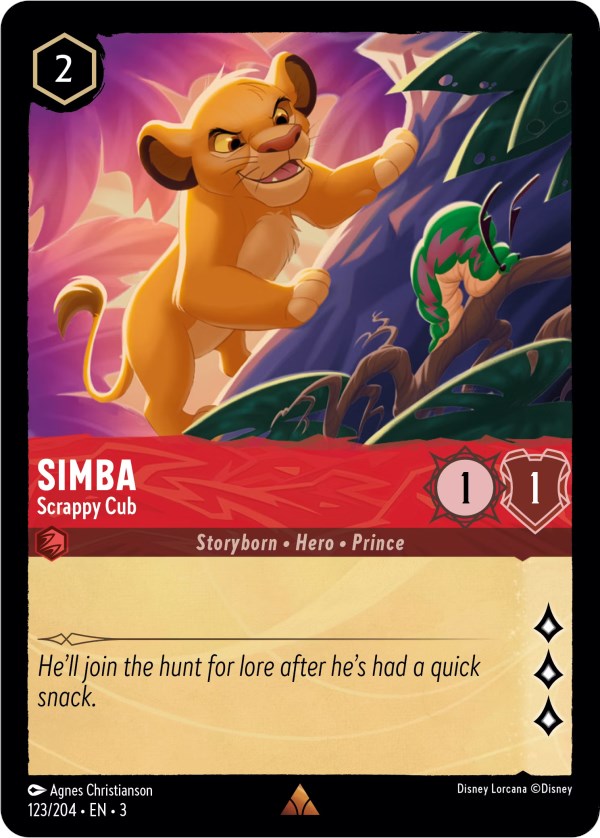 Image of Simba - Scrappy Cub (123/204) [Into the Inklands]