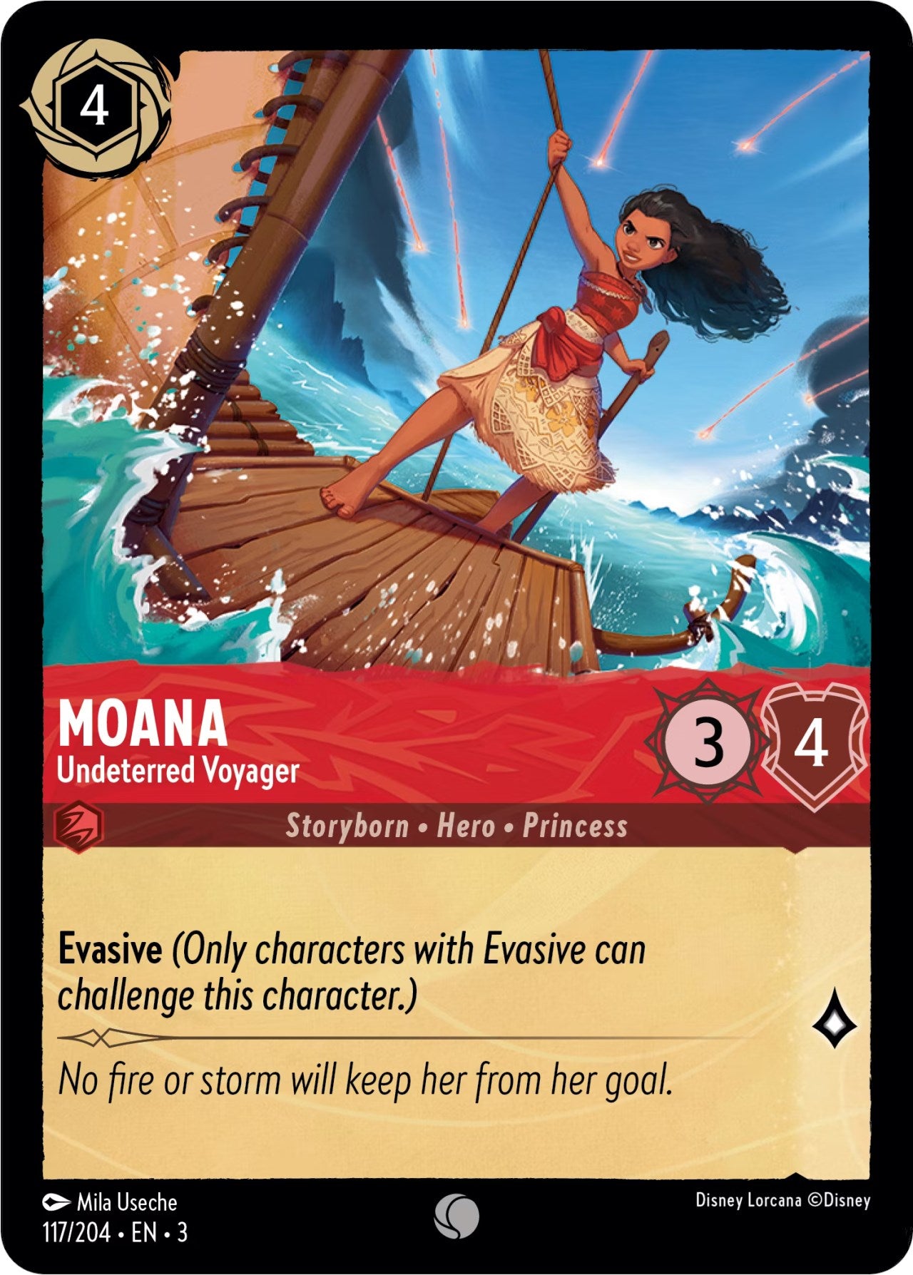 Image of Moana - Undeterred Voyager (117/204) [Into the Inklands]