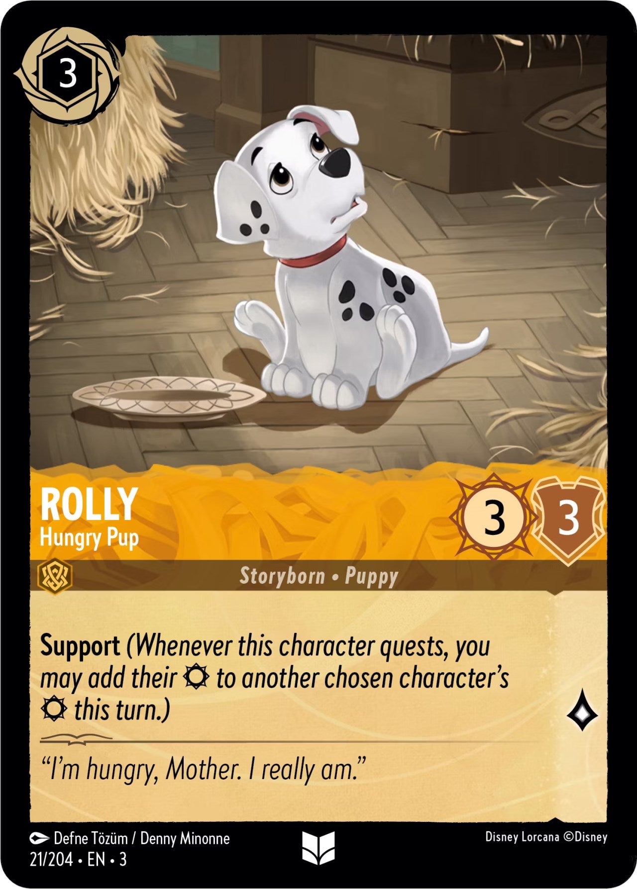 Image of Rolly - Hungry Pup (21/204) [Into the Inklands]