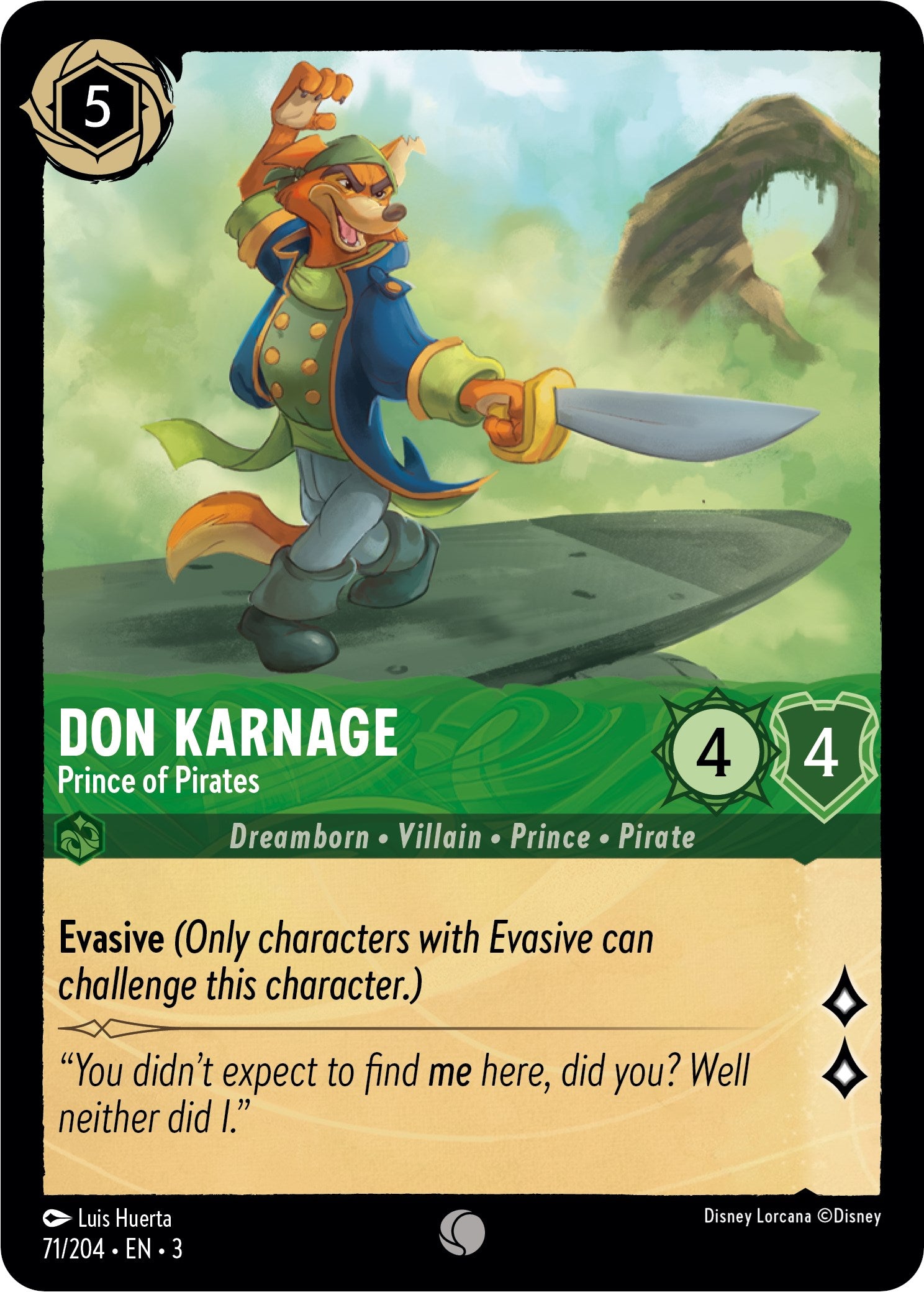 Image of Don Karnage - Prince of Pirates (71/204) [Into the Inklands]