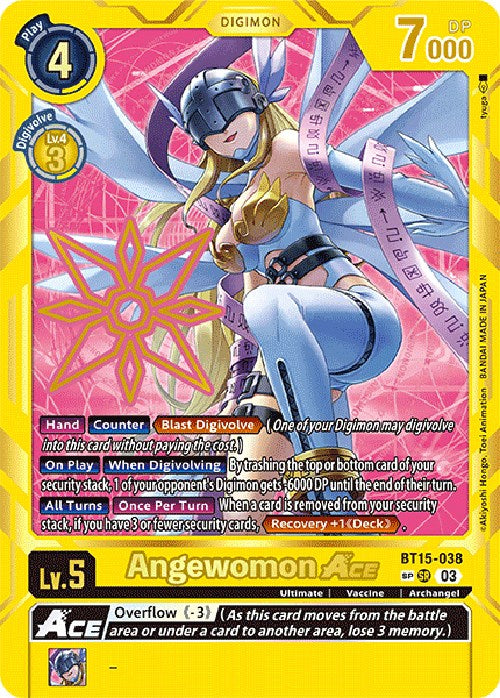 Image of Angewomon Ace (Special Rare) [BT15-038] [Exceed Apocalypse]