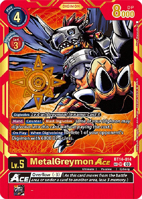 Image of MetalGreymon Ace [BT14-014] [Exceed Apocalypse]