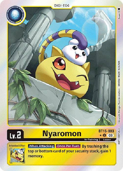 Image of Nyaromon [BT15-003] (Exceed Apocalypse Box Promotion Pack) [Exceed Apocalypse Promos]