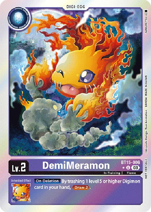 Image of DemiMeramon [BT15-006] (Exceed Apocalypse Box Promotion Pack) [Exceed Apocalypse Promos]