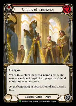Image of Chains of Eminence (Red) [JDG022] (Promo)  Cold Foil