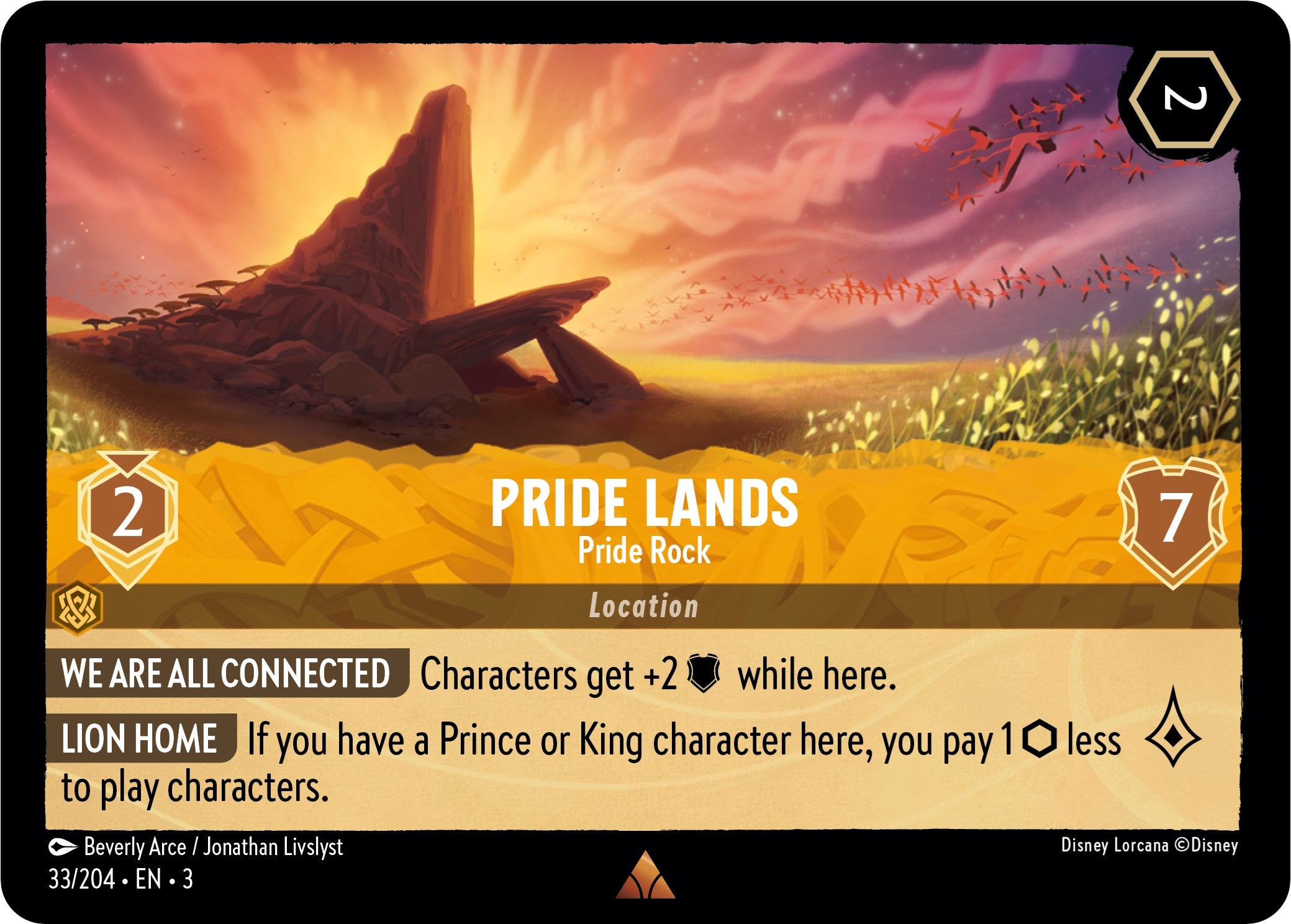 Image of Pride Lands - Pride Rock (33/204) [Into the Inklands]